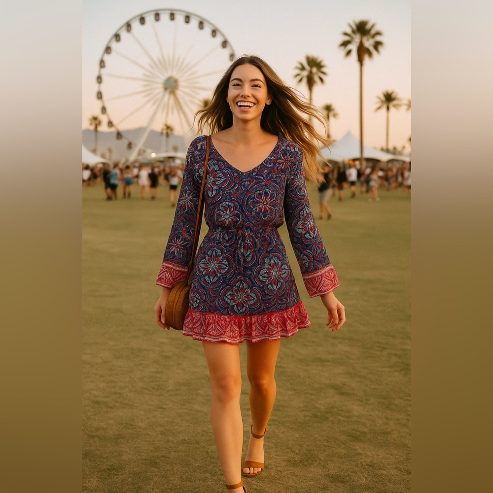 Charlotte Russe Long Sleeve Dress size L